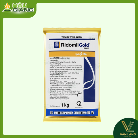 SYNGENTA - Thuốc trừ bệnh  RIDOMIL GOLD 1kg - Metalaxyl-M  40 g/kg + Mancozeb 640 g/kg - Đặc trị thán thư, nấm hồng, sương mai, phấn trắng, đốm lá,.....