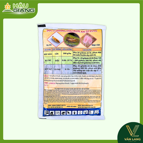 ALFA -Thuốc trừ sâu  ASCEND 200SP 100GR - Acetamiprid 200g/kg - Đặc trị rầy nâu, bọ trĩ, rệp sáp