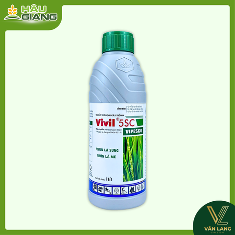 VIPESCO - Thuốc trừ bệnh VIVIL 5SC 1 Lít - Hexaconazole 50g/L - Phòng trị đốm vằn, lem lép hạt, thán thư, rủ sắt,...