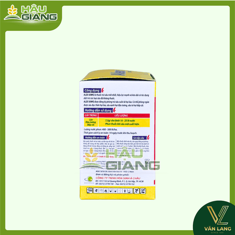 Á CHÂU - Thuốc trừ sâu ALEX 50WG 7,5g - Chlorfenapyr 50% w/w - Chuyên trị sâu cuốn lá