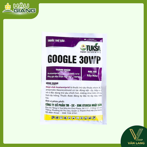 GNC - Thuốc trừ sâu GOOGLE 30WP 100g - Acetamiprid 30% w/w - Chuyên trị rầy nâu