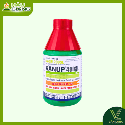 VITHACO - Thuốc trừ cỏ KANUP 480SL 450ml -  Glufosinate ammonium 200g/L - thuốc trừ cỏ không chọn lọc, cỏ lá rộng, cỏ lá hẹp, cỏ hàng niên & đa niên