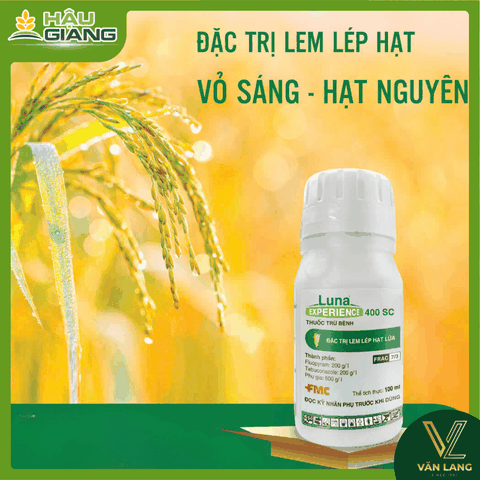 FMC - Thuốc trừ bệnh LUNA 400SC 250ml - Fluopyram 200g/l + Tebuconazole 200g/l - Chuyên trị bệnh lem lép hạt lúa.