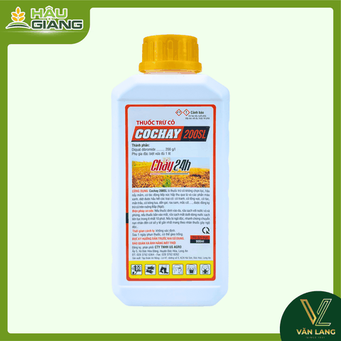 AN NÔNG - Thuốc trừ cỏ CỎ CHÁY 200SL 900ML -Diquat dibromide 200g/l - Trừ cỏ không chọn lọc,cỏ tranh, cỏ lồng vực, cỏ túc, mần trầu, cỏ bông lau, rau sam, cây mắc cỡ, dền gai…...