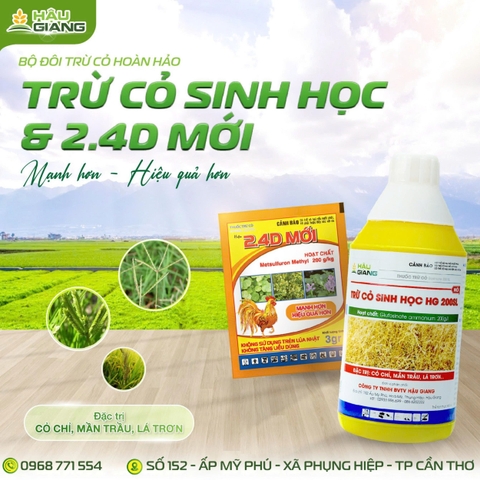 TD - Thuốc trừ cỏ 2.4D MỚI 3GR - Metsulfuron Methyl 200 g/kg - Đặc trị cỏ lá rộng, cỏ chác lác,...