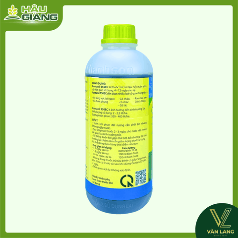 THANH SƠN - Thuốc trừ cỏ CANTANIL 550EC 1l - Butachlor 275 g/l + Propanil 275 g/l - Phòng trừ cỏ lồng vực, chác lác, cỏ lá rộng