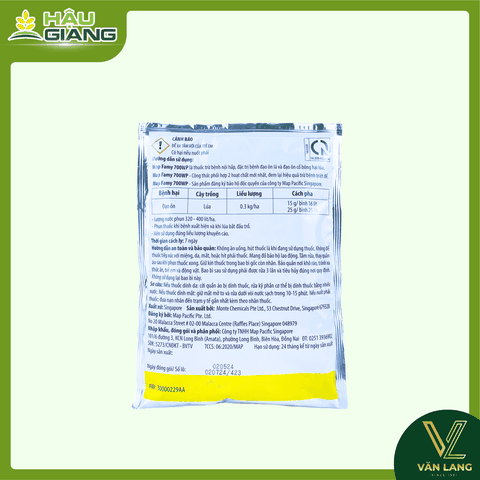 MAP - Thuốc trừ bệnh MAP FAMY 700WP 100g - Tricyclazole 500 g/kg + Fenoxanil 200 g/kg - Phòng trừ đạo ôn lá, đạo ôn cỏ bông, lem lép hạt