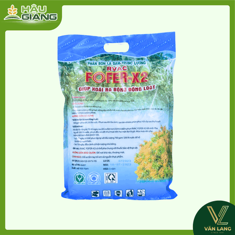 RVAC - Phân bón lá đạm-trung lượng FOFER X2 1kg - Nts 34% + S 39% - Hỗ trợ xoài ra đọt – hình thành mầm hoa đồng loạt