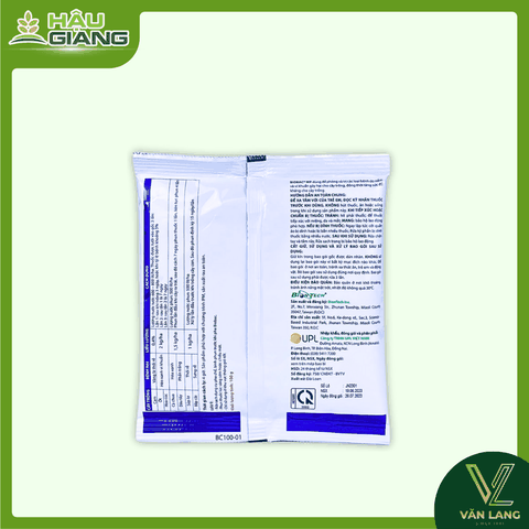 UPL - Thuốc trừ bệnh sinh học BIOBAC 50WP 100g - Bacillus subtilis: 50% w/w - chuyên trừ bệnh đốm lá, thán thư, phấn trắng, đốm vòng, cháy lá nhẹ, thối gốc – lở cổ rễ do nấm đất.