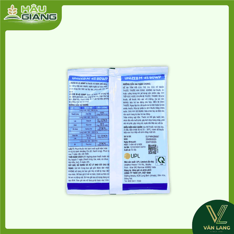 UPL - Thuốc trừ bệnh UNIZEB M-45 80WP 100g - Mancozeb: 80% w/w - thuốc phòng trừ bệnh thán thư,sương mai, phấn trắng,.....
