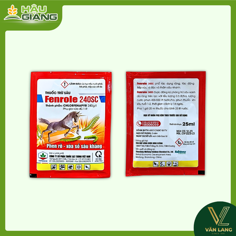 VIPESCO - Thuốc trừ sâu FENROLE 240SC 25ml - Chlorfenapyr 240g/L - Phòng trị sâu cuốn lá, sâu xanh, sâu khoang