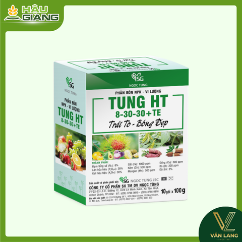 NGỌC TÙNG - Phân bón NPK bổ sung vi lượng TUNG HT 8-30-30 1kg - Cung cấp dinh dưỡng vi lượng