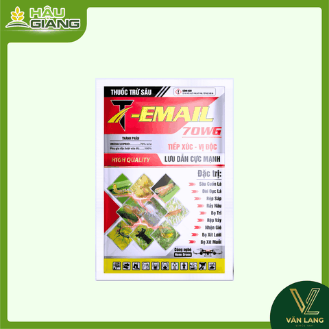 SION - Thuốc trừ sâu T-EMAIL 70WP 50g - Imidacloprid 70% w/w - Đặc trị Sâu cuốn lá, Rầy nâu, Rệp sáp  Bọ trĩ, Nhện đỏ, Bọ xít muỗi, Sâu vẽ bùa