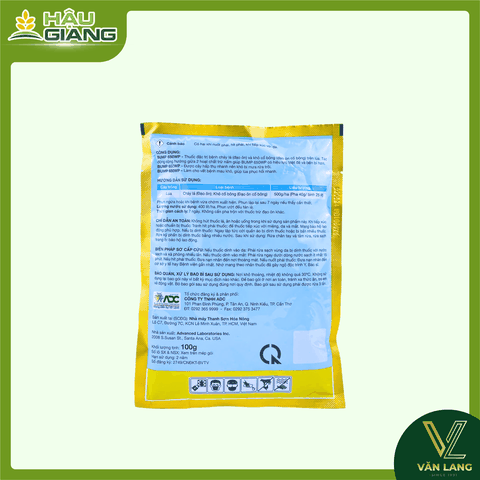 ADC - Thuốc trừ bệnh BUMP 650WP 100g - Tricyclazole 400 g/kg + Isoprothiolane 250 g/kg - Đặc trị đạo ôn lá và đạo ôn cổ bông