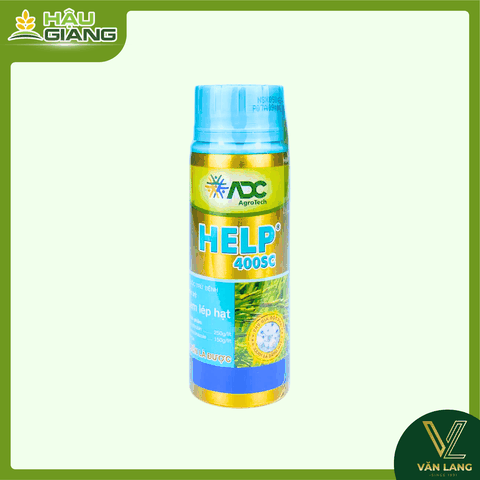 ADC - Thuốc trừ bệnh HELP 400SC 250ml - Azoxystrobin 250 g/lít + Difenoconazole 150 g/lít - Giúp giảm lem lép, giúp hạt vàng sáng, giúp bông thoát nhanh – trổ gọn – trổ đồng loạt