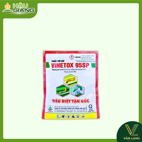 VIPESCO - Thuốc trừ sâu VINETOX 95SP 100gr  - Thiosultap-Sodium: 95% - Hỗ trợ quản lý sâu đục thân, sâu cuốn lá