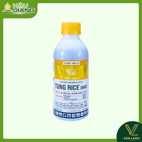 NGỌC TÙNG - Thuốc trừ cỏ TUNGRICE 300EC 480ml - Pretilachor 300 g/l + Fenchlorim 100 g/l - Trừ cỏ tiền nảy mầm