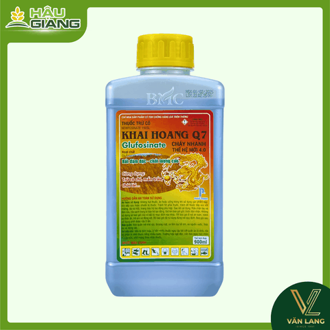BMC - Thuốc trừ cỏ KHAI HOANG Q7 150SC 900ml - Glufosinate-ammonium 150g/L - Chuyên trị cỏ chỉ, cỏ tranh, cỏ mực, cỏ lồng vực, rau sam,...