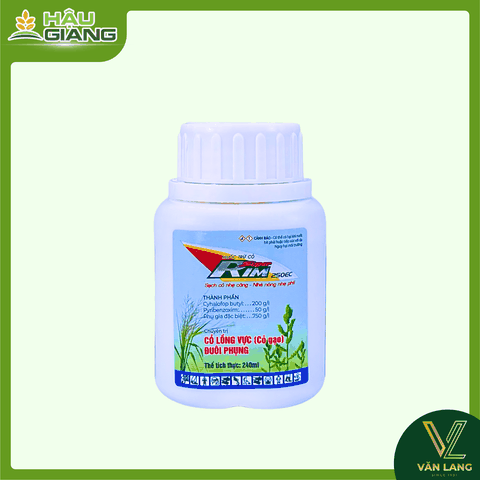 TẤN HƯNG - Thuốc trừ cỏ SUPER RIM 250EC 240ml - Cyhalofop-butyl 200g/l + Pyribenzoxim 50g/l - Đặc trị cỏ lồng vực (cỏ gạo) và cỏ đuôi phụng