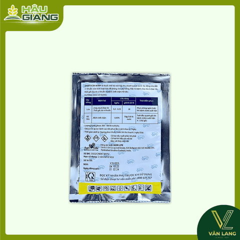 VFC - Thuốc trừ bệnh XANTOCIN 40WP 18g - Bronopol 40%w/w - Phòng trừ cháy bìa lá, thối gốc, vàng lá, chết chậm, đốm lá, loét thân,...