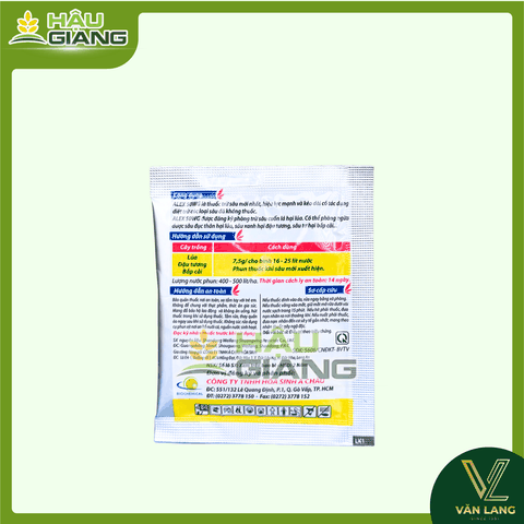 Á CHÂU - Thuốc trừ sâu ALEX 50WG 7,5g - Chlorfenapyr 50% w/w - Chuyên trị sâu cuốn lá