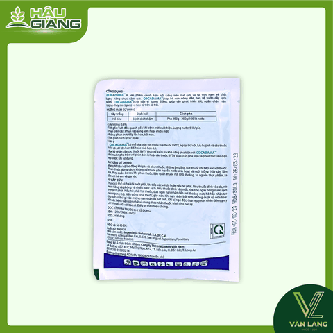 ADAMA - Thuốc trừ bệnh COCADAMA 85WP 100G - Copper Oxychloride 85% w/w - Ngăn ngừa nấm hại tấn công