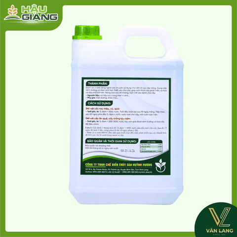 HUỲNH HƯƠNG - Chế phẩm sinh học ĐẠM CÁ VI SINH CÔNG NGHỆ CAO HH-01 4800ml - Đạm cá tự nhiên lên men - Giúp tơi xốp đất, rễ khỏe, lá xanh, tăng chất lượng nông sản