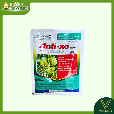 PHÚ NÔNG - Thuốc trừ bệnh ANTI-XO 200WP 100g - Bismerthiazol 200 g/kg - Phòng trừ cháy bìa lá, thối gốc, thối đen, đốm lá, loét trái,...