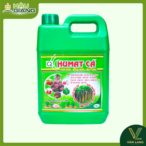 GNC - Phân bón lá HUMAT CÁ 5 LÍT - Hữu cơ 2,8% + Molypden (Mo) 50 ppm - Hỗ trợ rễ, thúc chồi, nhánh, cải thiện đất, hỗ trợ hồi phục