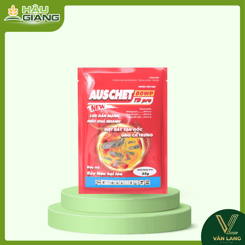 TD - Thuốc trừ sâu AUSCHET 80WP PRO 25GR - Nitenpyram 40% w/w + Pymetrozine 40% w/w - Kiểm soát rầy nâu hiệu quả: trứng – rầy non – rầy trưởng thành