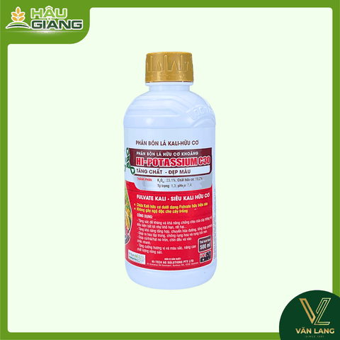 LỘC TRỜI - Phân bón lá HI-POTASSIUM C30 500ML - K₂O 300 g/L + chất hữu cơ 250 g/L - Hỗ trợ cây trồng phát triển toàn diện, tập trung vào giai đoạn làm bông, nuôi trái