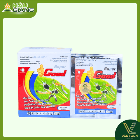 Á CHÂU - Thuốc trừ sâu ALEX 20SC SUPER GOOD 15ml - Chlorfenapyr 200 g/L - Phòng trừ sâu cuốn lá, sâu đục thân, muỗi hành, sâu cắn chẽn