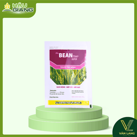 HẬU GIANG - Thuốc trừ bệnh BEAN 75WP 25GR - Tricyclazole 75% w/w - Giải pháp tiên tiến giúp kiểm soát đạo ôn, giữ xanh mùa vụ