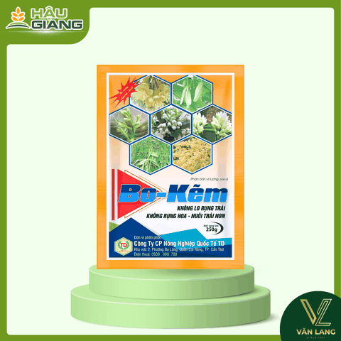 TD - Phân bón vi lượng BO KẼM 250G - Bo 30.000 ppm + MgO 5.010 ppm + EDTA-Zn 4.110 ppm + Solubor 30.000 ppm - Giữ hoa, nuôi trái non, dưỡng trái