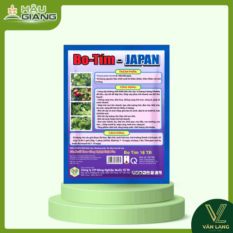TD - Phân bón vi lượng BO TÍM JAPAN 250GR - B 186.000 ppm - Dưỡng hoa, đậu trái, hỗ trợ hồi phục sau thu hoạch
