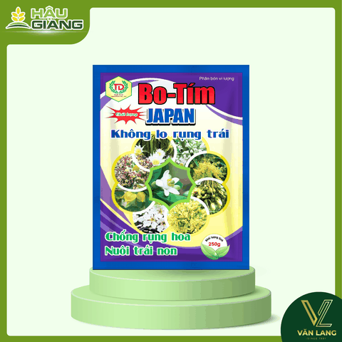 TD - Phân bón vi lượng BO TÍM JAPAN 250GR - B 186.000 ppm - Dưỡng hoa, đậu trái, hỗ trợ hồi phục sau thu hoạch