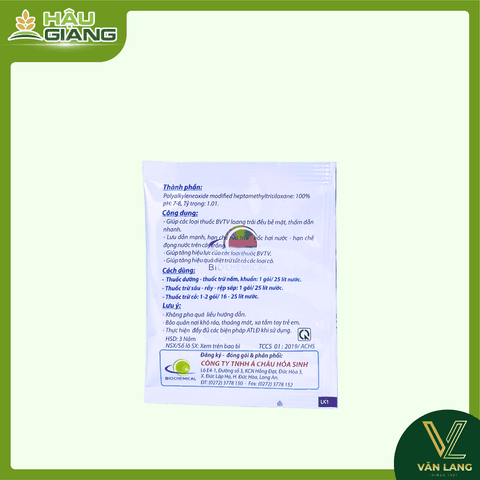 Á CHÂU - CHẤT PHỤ TRỢ TRONG NÔNG NGHIỆP 5ml - Polyalkyleneoxide Modified Heptamethyltrisiloxane 100% - Giúp tăng độ lan trải – thấm sâu – bám lâu của các hỗn hợp phun