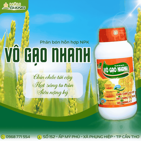 HVD - VÔ GẠO NHANH 500ML - Nts 5% w/v + P₂O₅hh 6% w/v + K₂Ohh 7% w/v - Hỗ trợ vô gạo nhanh, chắc hạt