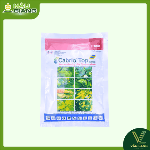 BASF - Thuốc trừ bệnh CABRIO® TOP 600WG - Pyraclostrobin 50g/kg + Metiram 550g/kg - Chuyên trị sương mai, giả sương mai (phấn trắng), thán thư, gỉ sắt, ghẻ sẹo,…
