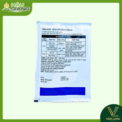SYNGENTA - Thuốc trừ sâu CHESS 50WG 25g - Pymetrozine: 500 g/kg - Đăc trị rầy nâu, rầy phấn trắng, rầy lưng trắng, bọ trĩ, rầy bông,...