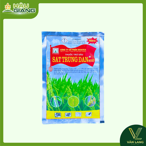 NICOTEX - Thuốc trừ sâu SAT TRUNG DAN 95WP 100g - Thiosultap-Sodium 95% - Chuyên trị sâu cuốn lá, sâu đục thân, sâu xanh