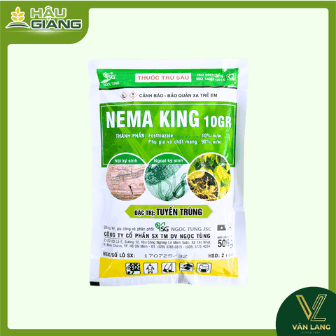 NGỌC TÙNG - Thuốc trừ sâu NEMA KING 10GR 500g - Fosthiazate 10% w/w - Chuyên trị tuyến trùng rễ