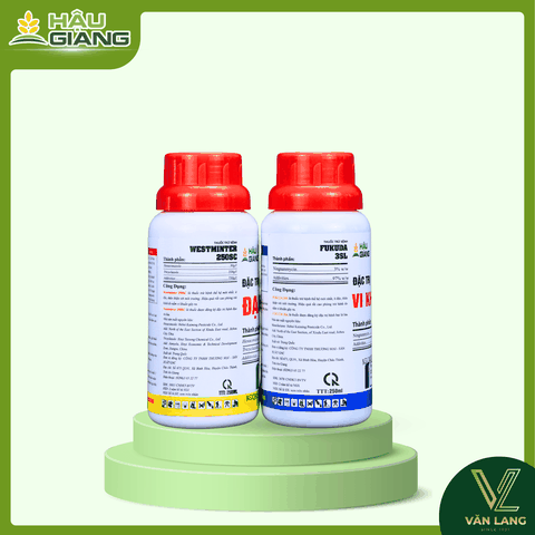 HẬU GIANG - ĐẠO ÔN VI KHUẨN 250SC 250ML+250ML - Hexaconazole: 30g/l + Tricyclazole: 220g/l + Ningnanmycin: 3% w/w - Phòng trị đạo ôn, cháy bìa lá, bạc lá