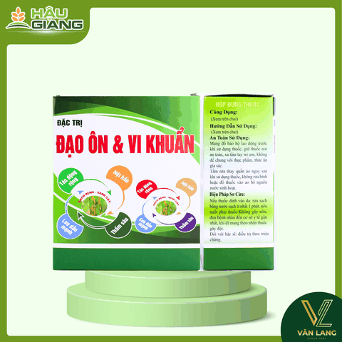 HẬU GIANG - ĐẠO ÔN VI KHUẨN 250SC 250ML+250ML - Hexaconazole: 30g/l + Tricyclazole: 220g/l + Ningnanmycin: 3% w/w - Phòng trị đạo ôn, cháy bìa lá, bạc lá