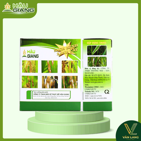 HẬU GIANG - ĐẠO ÔN VI KHUẨN 250SC 250ML+250ML - Hexaconazole: 30g/l + Tricyclazole: 220g/l + Ningnanmycin: 3% w/w - Phòng trị đạo ôn, cháy bìa lá, bạc lá