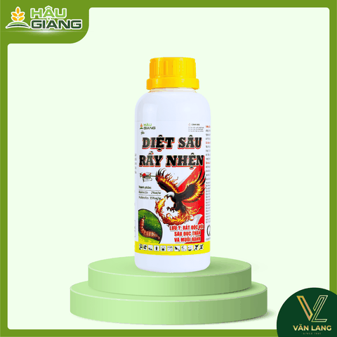 HẬU GIANG - DIỆT SÂU RẦY NHỆN 450ML - Abamectin 2% w/w + Profenofos 35% w/w - Đặc trị các nhóm sâu tơ, sâu cuốn lá, sâu đục thân, sâu đục quả, rệp sáp, rầy xanh và nhện đỏ.