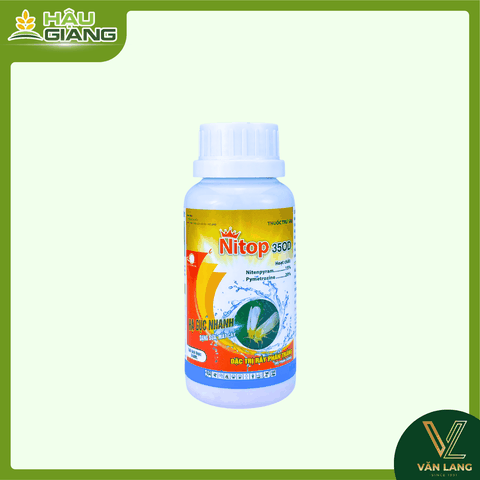 Á CHÂU - Thuốc trừ sâu NITOP 350D 240ml - Nitenpyram 15% + Pymetrozine 20% - Đặc trị rầy trắng
