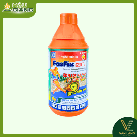SPC SÀI GÒN - Thuốc trừ cỏ  FASFIX 150SL 1l - Glufosinate Ammonium 150 g/L - Thuốc trừ cỏ phù hợp có vườn cây lâu năm như cà phê, cây có múi, xoài, nhãn, chuối, ca cao