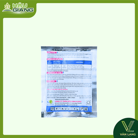 Á CHÂU - Thuốc trừ sâu ALEX 20SC SUPER GOOD 15ml - Chlorfenapyr 200 g/L - Phòng trừ sâu cuốn lá, sâu đục thân, muỗi hành, sâu cắn chẽn