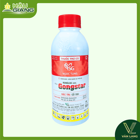 NGỌC TÙNG - Thuốc trừ cỏ GONGSTAR (Ronglua 100SL) 900ml - Glufosinate Ammonium 100 g/L - Trừ cỏ không chọn lọc, cỏ lá rộng
